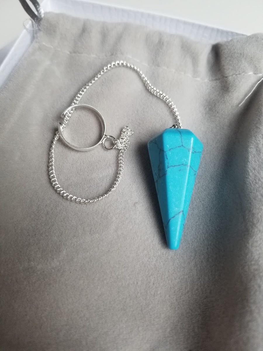 Best Pendulum Blue Howlite Turquoise Rock Pendulum Best Pendulums